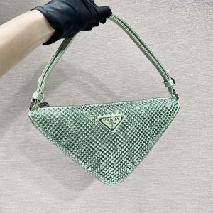 Jakarta普拉達閃鉆三角包普拉達包包價格和圖片