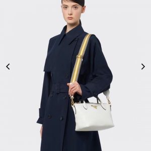 Seattle USA PRADA 普拉達新款雙肩帶女包鹿皮紋