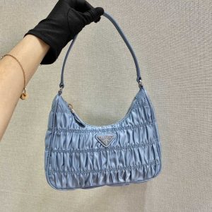 Bratsk PRADA 普拉達nylon 皺褶Hobo手拎/腋下包