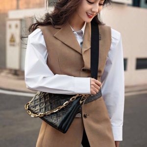 Miass-1 LV路易威登coussin黑色小號迪麗熱巴同款