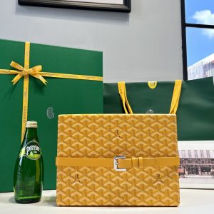 戈雅Goyard八只裝手錶盒黃色戈雅包包正品價格圖片