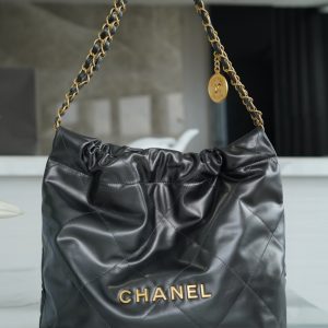 CHANEL香奈兒春夏新款22手袋金屬灰小號CHANEL22手袋