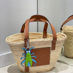 羅意威的草編織包質量怎麽樣 LOEWE中號草編包