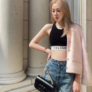 Brisbane Australia Celine 思琳亮澤牛皮革鏈條肩背包