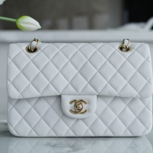 CHANEL Classic Flap經典口蓋包 白色 小號香奈兒的女包
