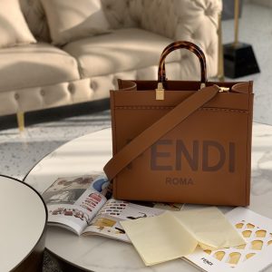 Biisk 芬迪Fendi tote包包焦糖色芬迪包包價格一般多少