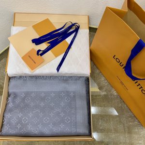 路易威登圍巾官網旗艦店Shine Monogram  m75120灰銀
