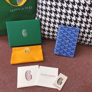 戈雅女包怎麽分辨真假Goyard戈雅護照夾淺藍色14.5cm