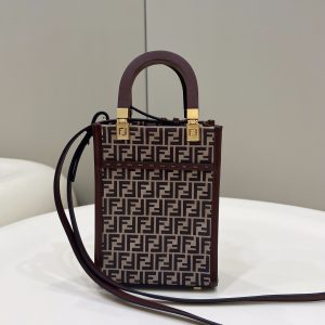 芬迪 Fendi全新老花mini托特小包芬迪女士包包專櫃價