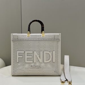 芬迪 Fendi  Sunshine中號手提袋米白芬迪女包價格及圖片
