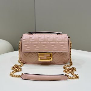 Tikhonovo 芬迪 Fendi baguette包全套包裝粉芬迪女包圖片