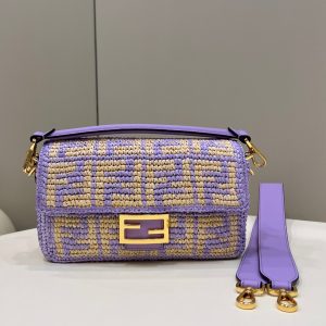 United Arab Emirates芬迪 Fendi Baguette包包熏衣紫