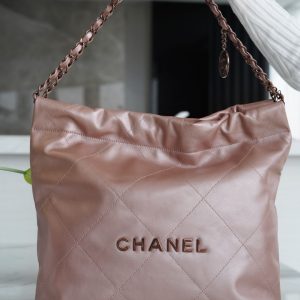 Berkakit CHANEL 22手袋小號 玫瑰金香奈兒女包價格旗艦店