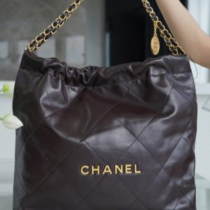 Yegor’yevsk 1 CHANEL 春夏新款 22手袋 正品尾皮 巧克力中號