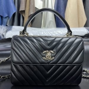 香奈兒trendycc價格官網Chanel Trendycc  V格 黑金