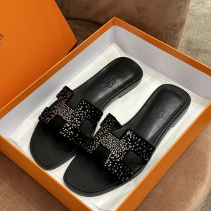 Barnaul 愛馬仕 Hermers萬年經典最新款鉆面H拖 愛馬仕 鞋