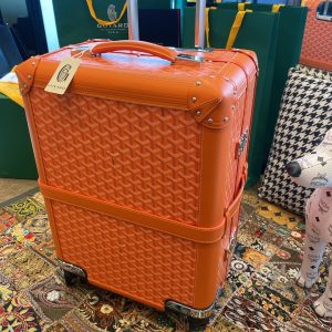 Abu Dhabi 戈雅包包是什麽材質 Goyard  20寸登機箱