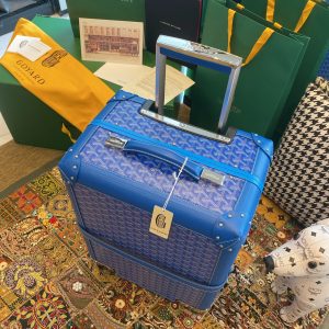 Jakarta 戈雅包包正品價格圖片Goyard  20寸登機箱藍色