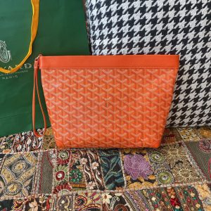 Ottawa Canada 戈雅包是什麽材質Goyard 新款手拿包CONTI手拿包