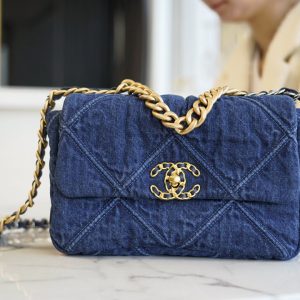 Sultan CHANEL 19bag 牛仔藍小號香奈兒19bag官方價格