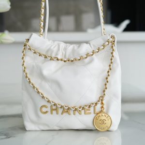 Cherepovets-1 CHANEL 23s春夏新款22Mini bag 原產皮 白色