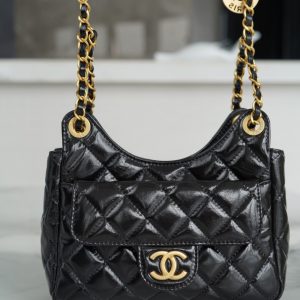 Tikhonovo CHANEL  23c早春度假繫列  流浪包  黑色 小號