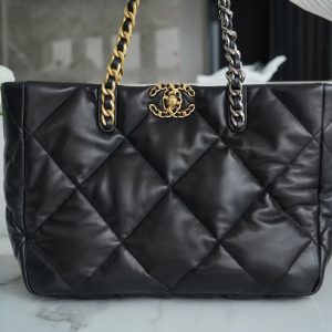 Kuwait香奈兒 CHANEL22b 19bag  tote 橫版 正品皮香 奈兒的包