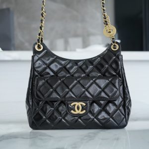 Abakan  香奈兒流浪包官網價格CHANEL 23c流浪包黑中號