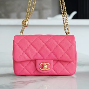 Qatar Doha CHANEL 23P春夏新款 愛心調節扣mini 紅色