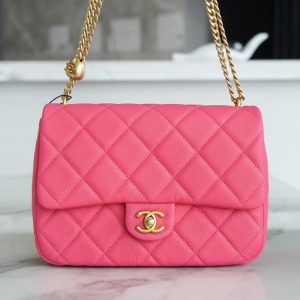 Dubai CHANEL 23P春夏新款 愛心調節扣 大號 紅香奈兒女款包包