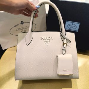 Biisk PRADA 普拉達Monochrome手袋 普拉達包包圖片大全