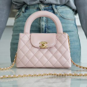 香港東區CHANEL 23K Kelly手柄包 粉色 大號香奈兒包包女包