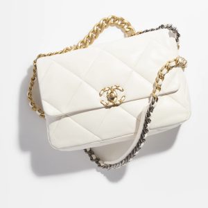 香奈兒包包官方旗艦店官網CHANEL 19 大號手袋亮色小羊皮