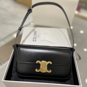 香港荃灣區Celine Triomphe 經典腋下包黑色 思琳包包圖片