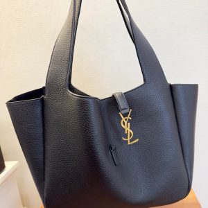 Republic of Indonesia YSL聖羅蘭BEA柔軟鹿皮革托特包