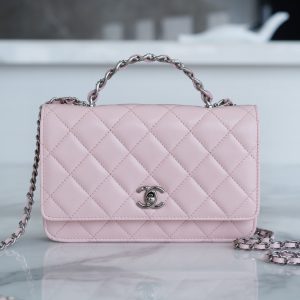 Barnaul 香奈兒女包官方網站旗艦店 CHANEL 23k 新款水鉆手柄woc