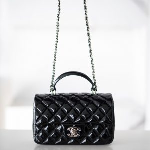 United Arab Emirates Chanel 24K CF Mini手提 漆皮 黑色