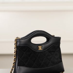 Britain Chanel 25p 31bag nano 麂皮黑 香奈兒包包圖片