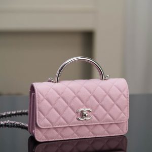 Saudi Arabia Dammam Chanel 25p 隱藏款 手柄風琴包 淡粉